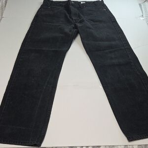 Vintage Levi's 505 Orange Label Dark Gray Straight Leg Jeans 36x32